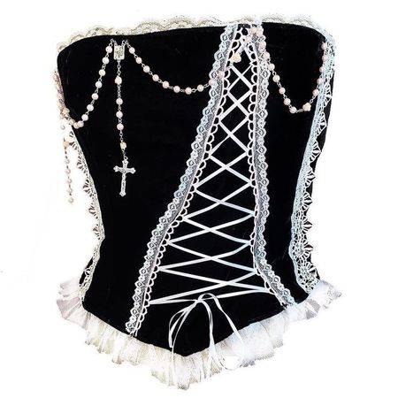 pearl cross corset