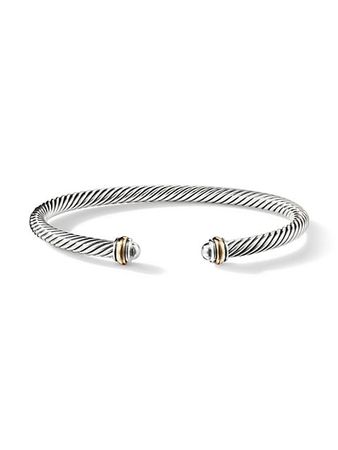Shop David Yurman Cable Classics Bracelet with 18K Yellow Gold | Saks Fifth Avenue