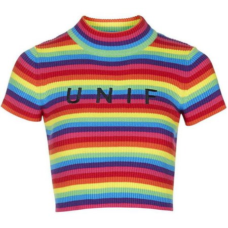 Logo Rainbow Tee by Unif