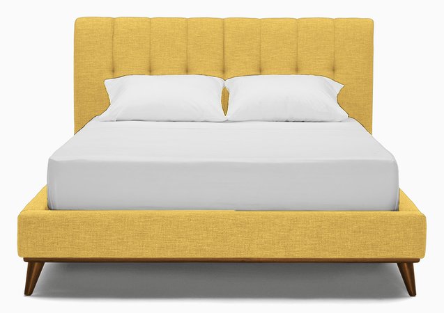 Hughes Bed | Joybird yellow