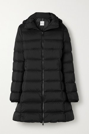 Gie Hooded Quilted Shell Down Jacket - Black