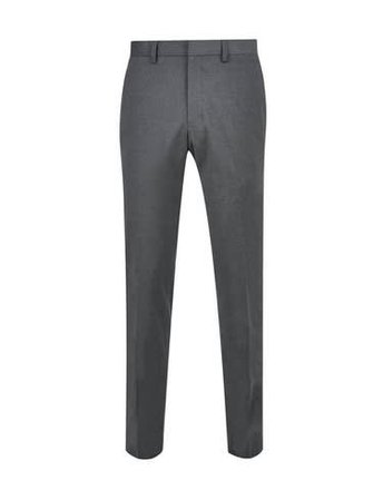 Mens Dark Grey Textured Skinny Fit Suit Trousers, Grey | £15.00 | Gay Times