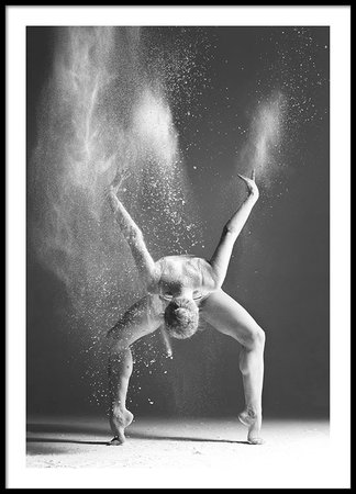 Affisch med svartvit fotokonst | Tavlor och posters med dans