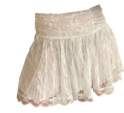 lace mini skirt