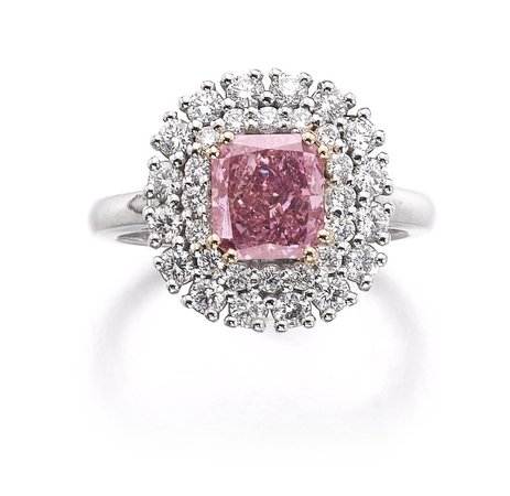 Fancy deep purple-pink diamond ring | Magnificent Jewels and Noble Jewels: Part I | Sotheby's