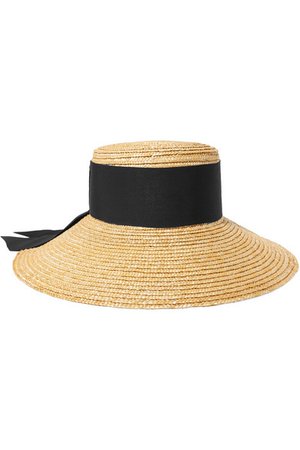 EUGENIA KIM Annabelle grosgrain-trimmed straw hat