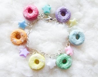 fruit loops charm bracelet