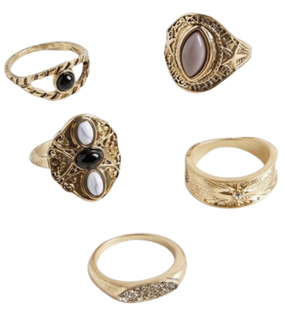 Antiqued Rings