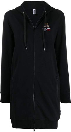 Underbear long zipped hoodie