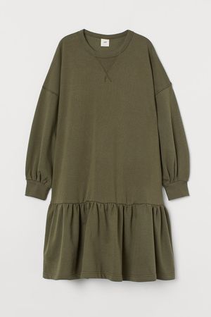 Sweatshirt Dress - Green