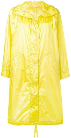 long yellow raincoat