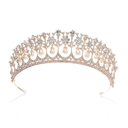 sweetv-royal-pearl-tiara-vintage-rhinestone-crown-bridal-jewelry-wedding-hair-accessories-rose-gold__41BioTLXIuL.jpg (500×500)