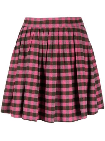 Kenzo high-waisted check-pattern Skirt - Farfetch