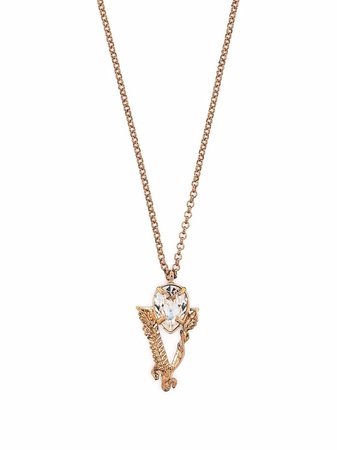 Versace Barocco V pendant necklace - FARFETCH