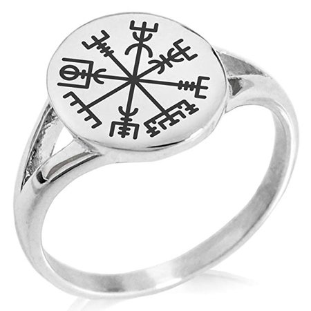 Tioneer Stainless Steel Vegvisir Viking Compass Symbol