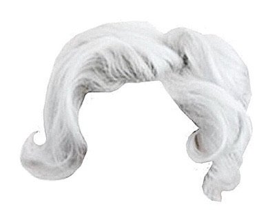 white hair pin curls