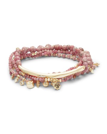 Supak Beaded Bracelet Set in Rose Quartz | Kendra Scott