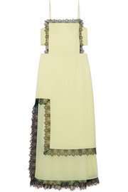 GANNI | Tiger-print stretch-silk satin maxi dress | NET-A-PORTER.COM