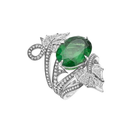 Poison Ivy Green Tourmaline Cocktail Ring | No Regrets