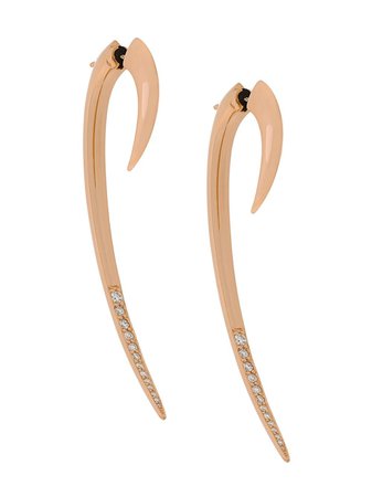 Shaun Leane Diamond Large Hook Earrings - Farfetch