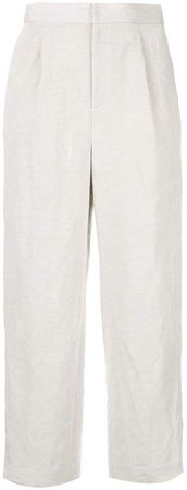 loose fit straight trousers