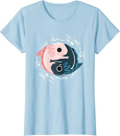 Amazon.com: Yin Yang Axolotls T-Shirt Zen Axolotl Meditation Yoga Shirt T-Shirt: Clothing