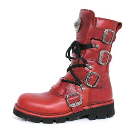 New Rock New Rock Boots M1473S12 Red/Silver coloured | Attitude Europe