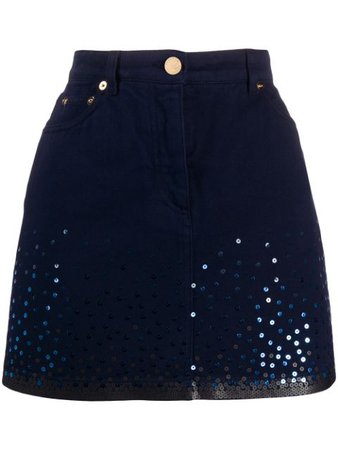 Alberta Ferretti Sequin Embroidered Mini Skirt Ss20 | Farfetch.com