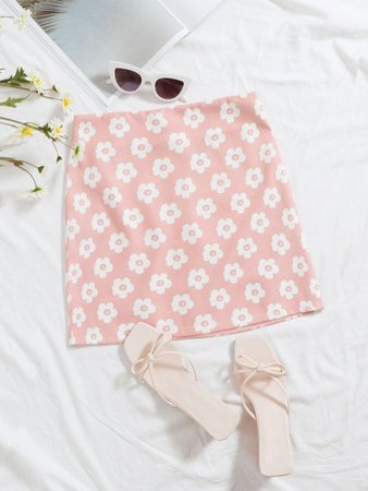Search floral mini skirt | SHEIN USA