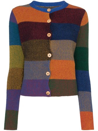 The Elder Statesman Yatzy colour-block Cardigan - Farfetch