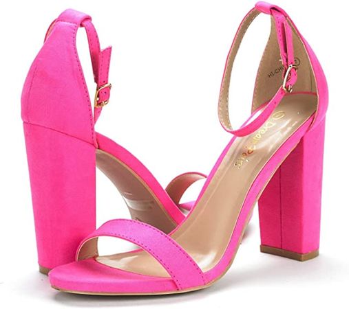 Amazon.com | DREAM PAIRS Women's Hi-Chunk High Heel Pump Sandals | Heeled Sandals