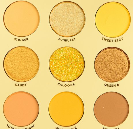 yellow eyeshadow palette