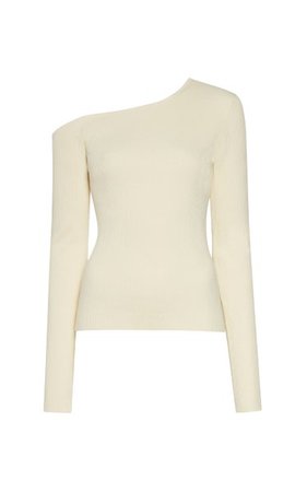 One-Shoulder Ribbed-Knit Top By Lapointe | Moda Operandi