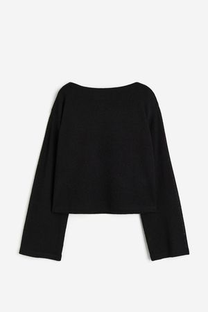 Boxy Sweater - Black - Ladies | H&M US