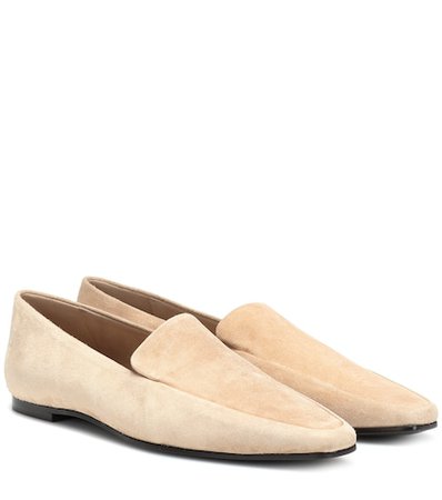 Minimal suede loafers