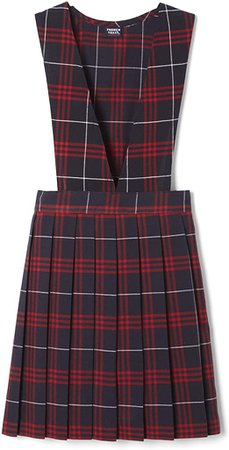 Amazon.com: French Toast Big Girls' V-Neck Jumper, Navy/Red Plaid, 8: Clothing, Shoes & Jewelry