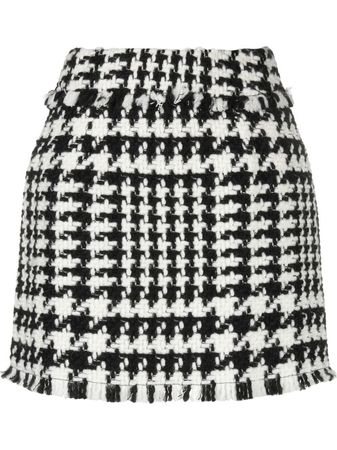 Dolce & Gabbana Houndstooth A-line Mini Skirt - Farfetch