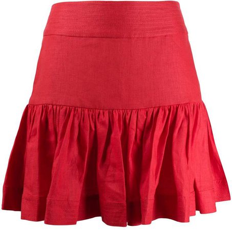 High-Waisted Short Skirt