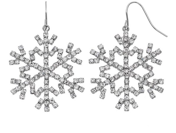 snow flake earrings