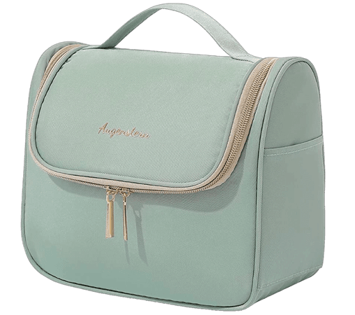 Makeup Bag Travel Cosmetic Bag Hand-Portable Girl Cosmetic Bag For Women Large Toiletry Bag Organizer, Green