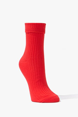 Ribbed Knit Crew Socks | Forever 21