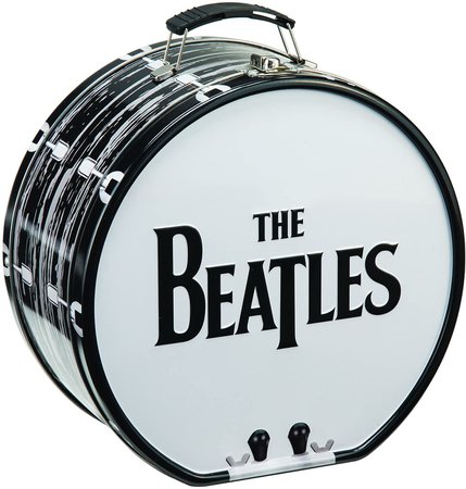 Amazon.com: The Beatles Black and White Shaped Tin Tote 72170: Home & Kitchen