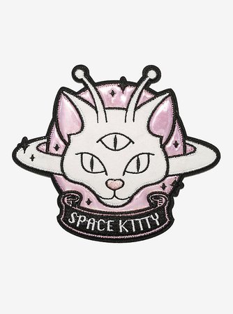 Space Kitty Iridescent Patch