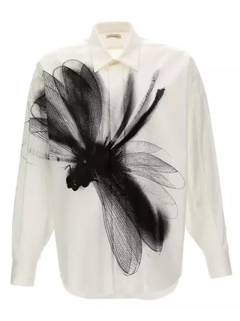 Alexander McQueen Dragonfly Printed Shirt – Cettire
