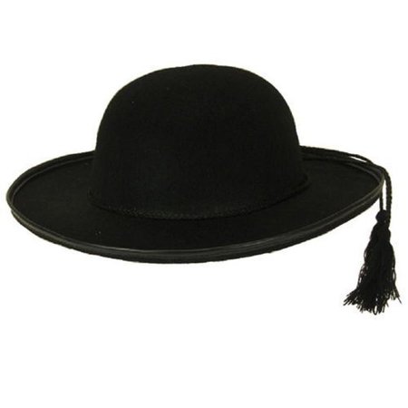 black hat with tassel