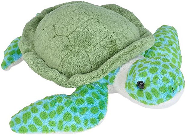 Amazon.com: Wild Republic Sea Turtle Plush, Stuffed Animal, Plush Toy, Gifts for Kids, Sea Critters, 8": Toys & Games