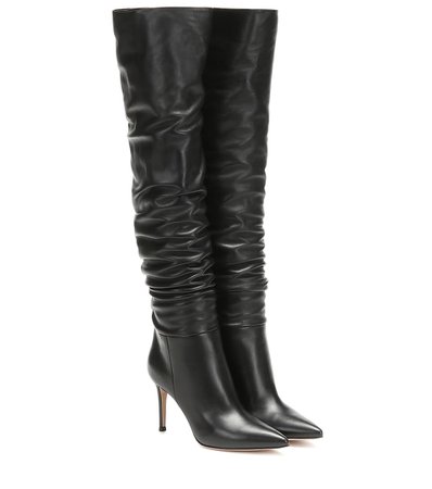 Valeria 85 Over-The-Knee Leather Boots - Gianvito Rossi | Mytheresa