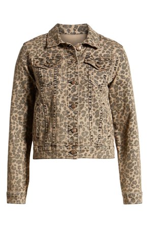 STS Blue Colbey Leopard Print Denim Jacket | Nordstrom