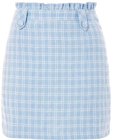 baby blue plaid skirt