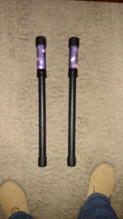 purple escrima sticks